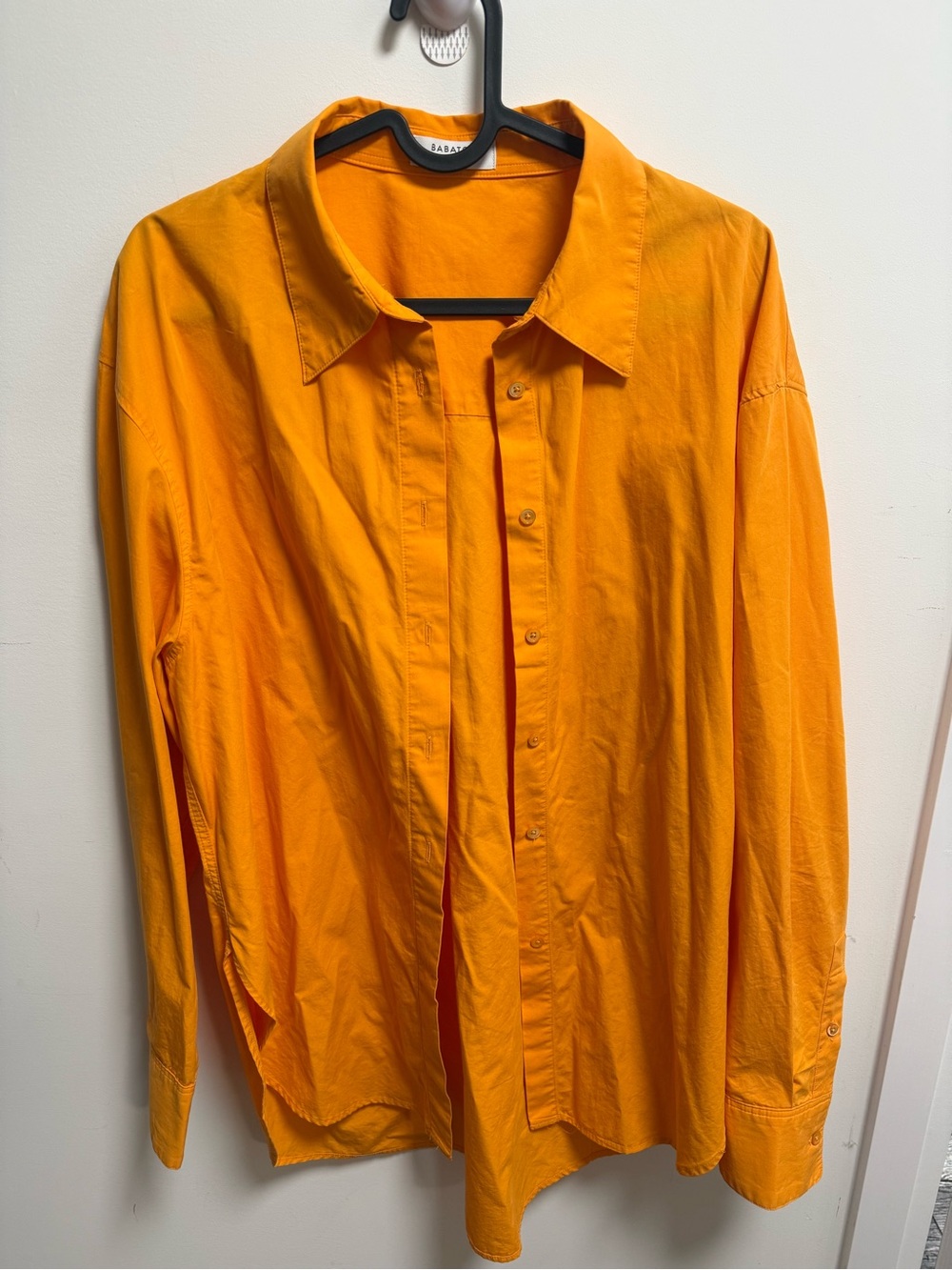 Babaton Orange Button-Up Top